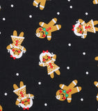 Gingerbread Men and Women Fabric Pattern