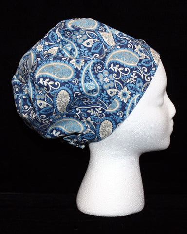 Navy and Grey Paisley Design